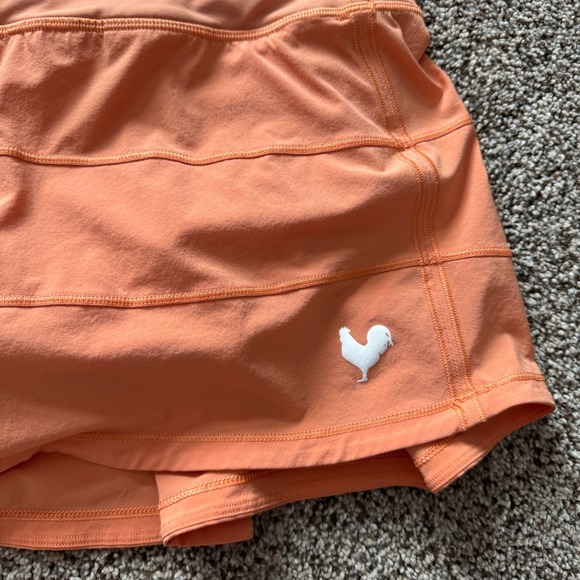 Lululemon Pace Rival Mid-Rise Skirt Women's Size 6 Peach Orange Tennis Skort - Picture 4 of 10